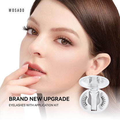 WOSADO Magnetic Eyelashes with Applicator Kit – Sedona Trail, Glue-Free & Reusable