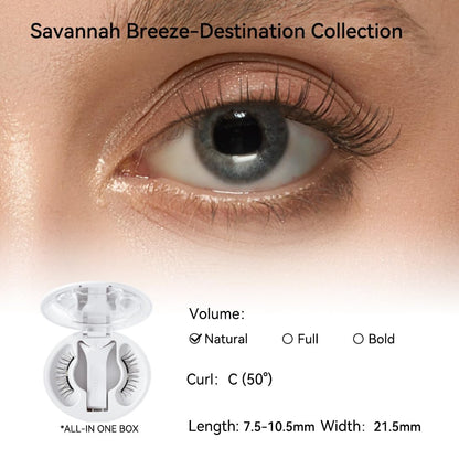 WOSADO Magnetic Eyelashes with Applicator Kit – Sedona Trail, Glue-Free & Reusable