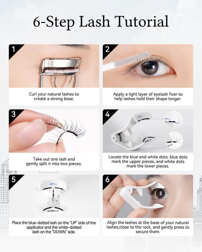 WOSADO Magnetic Eyelashes with Applicator Kit – Sedona Trail, Glue-Free & Reusable