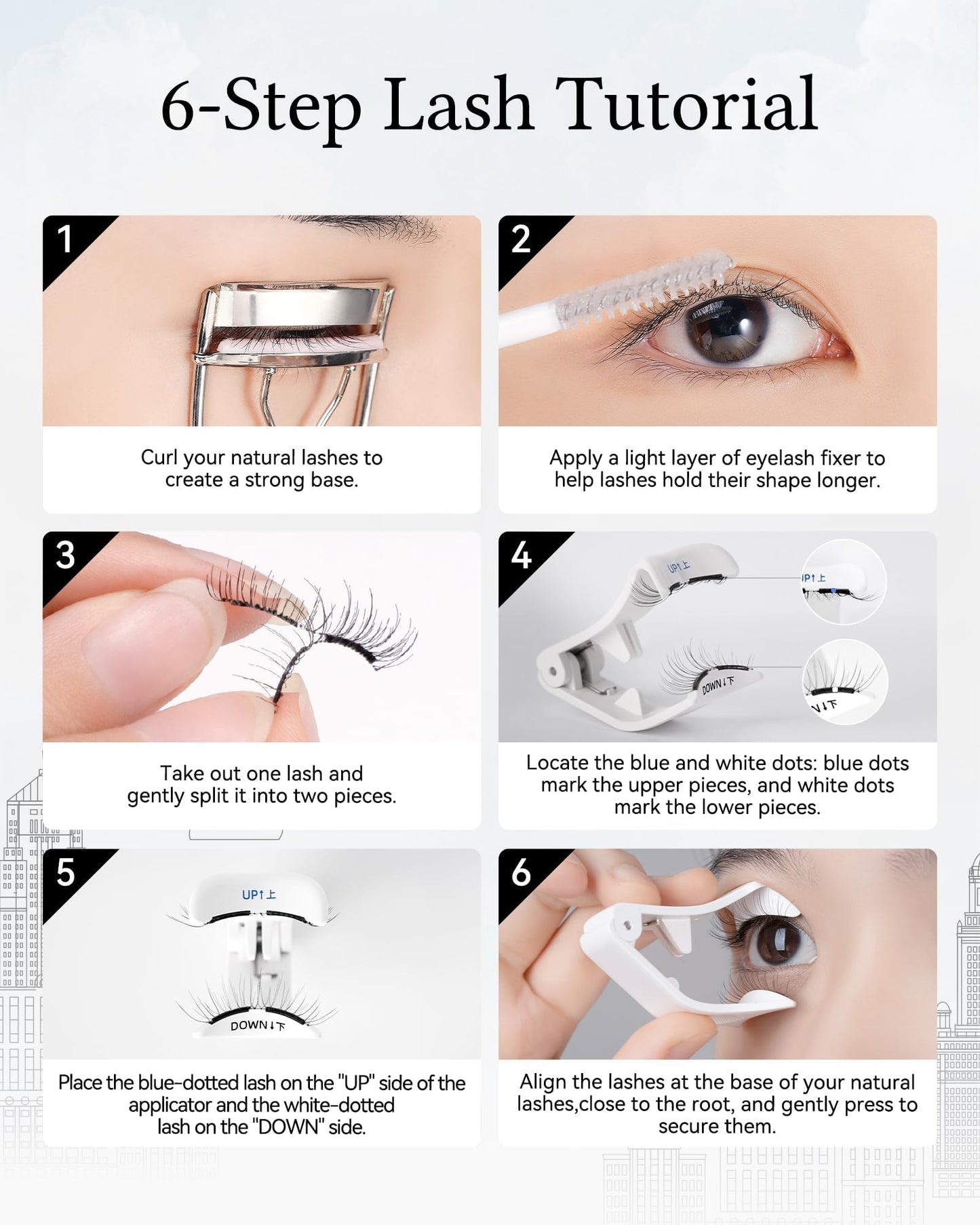 WOSADO Magnetic Eyelashes with Applicator Kit (V26 Savannah Breez) – Reusable, Glue-Free, Waterproof & Lightweight