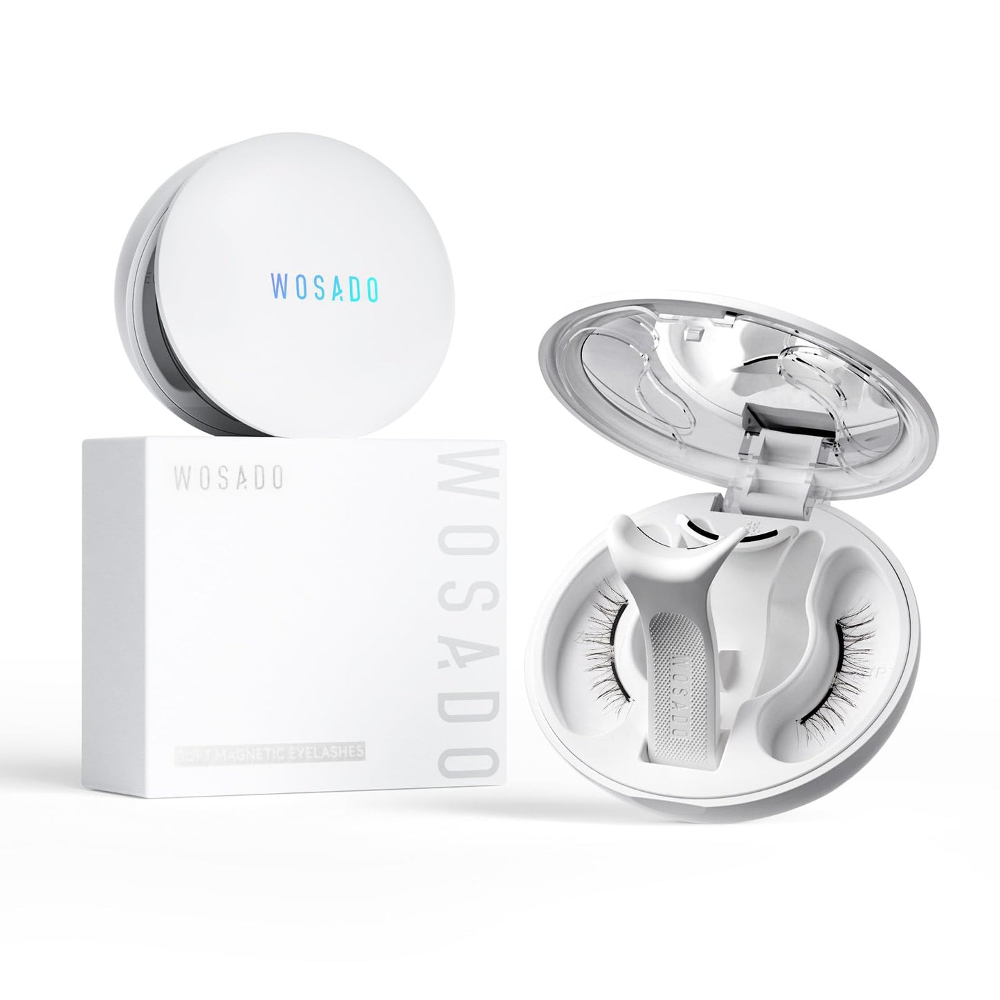 WOSADO Magnetic Eyelashes with Applicator Kit (V26 Savannah Breez) – Reusable, Glue-Free, Waterproof & Lightweight