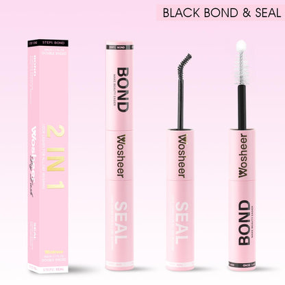 WOSHEER Lash Glue Bond & Seal – Waterproof 2-in-1 for DIY Lash Extensions