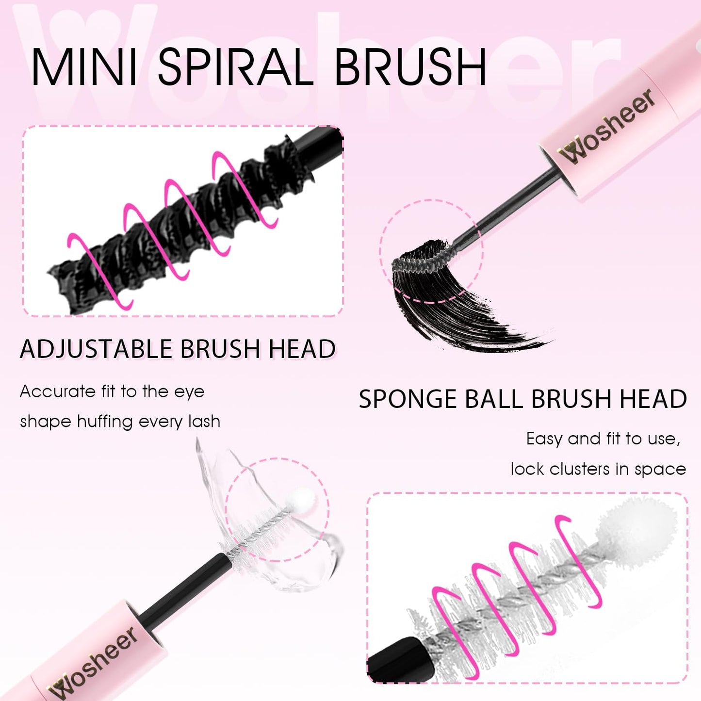 WOSHEER Lash Glue Bond & Seal – Waterproof 2-in-1 for DIY Lash Extensions