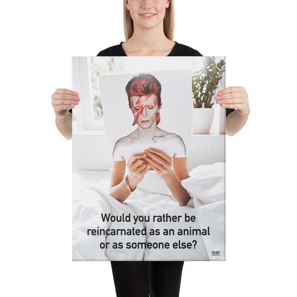 Reincarnated As An Animal or As Someone Else - Canvas Print