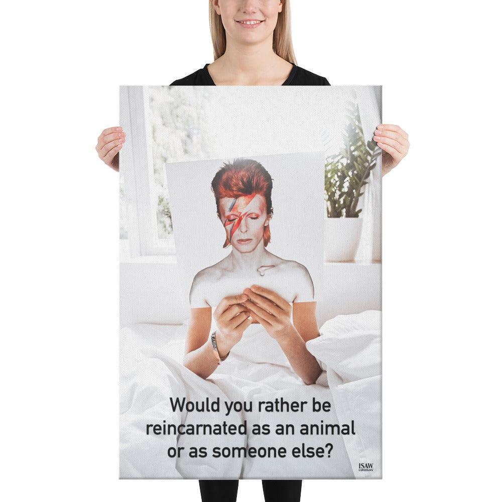Reincarnated As An Animal or As Someone Else - Canvas Print