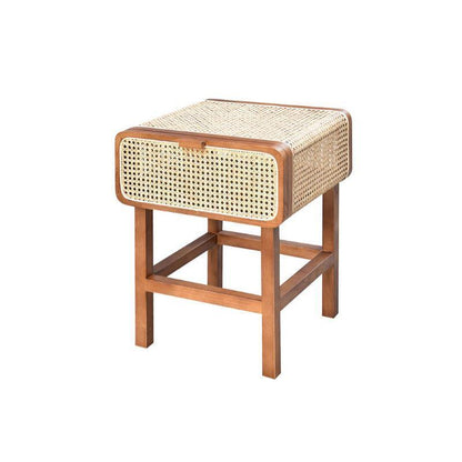 Wren Rattan Side Table, Bedside Table