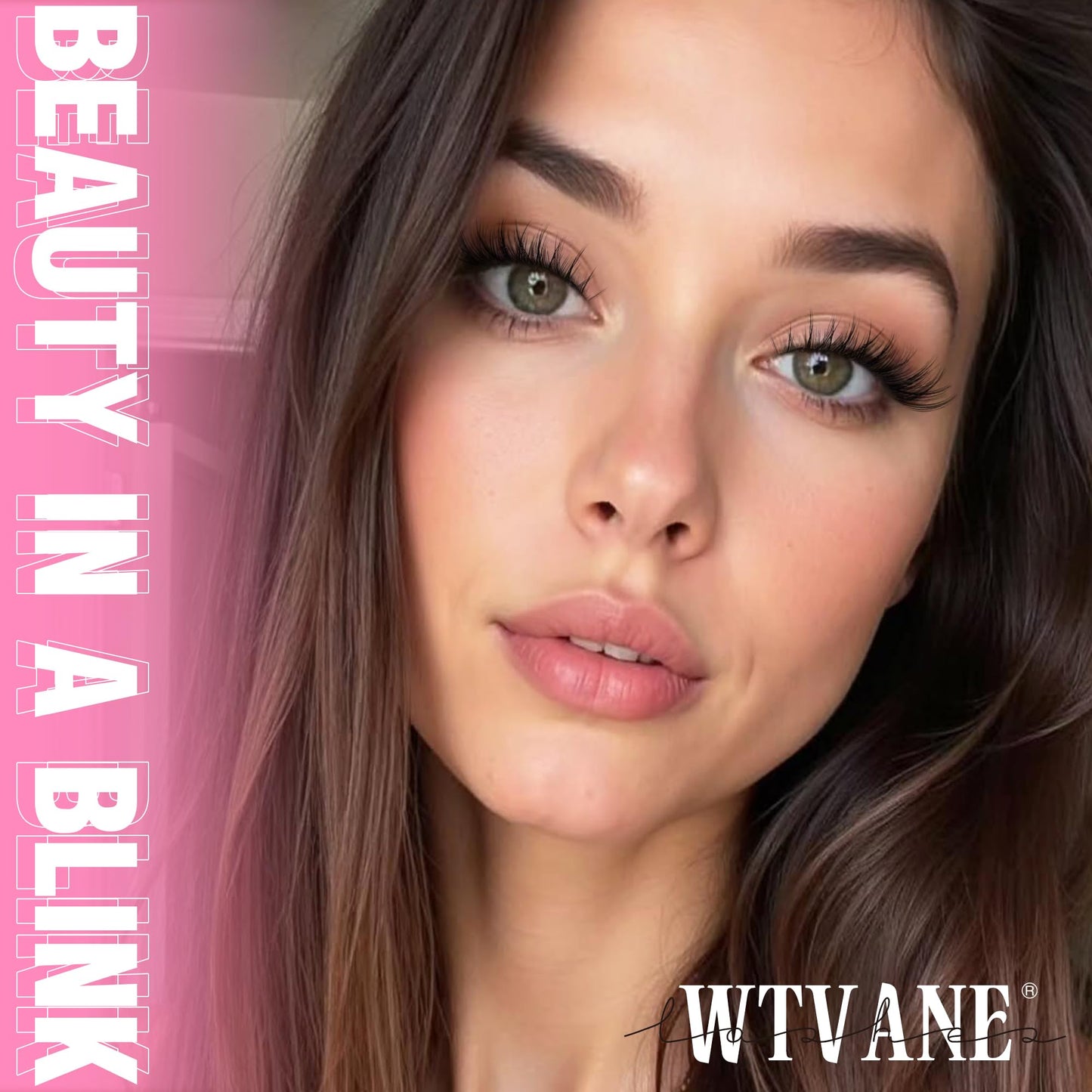 Wtvane Lash Clusters Kit Wispy Natural Lash Extensions with Bond & Seal