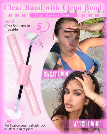 Wtvane Wispy Lash Clusters Kit Venus Invisible Band | 8-16mm Lash Extensions
