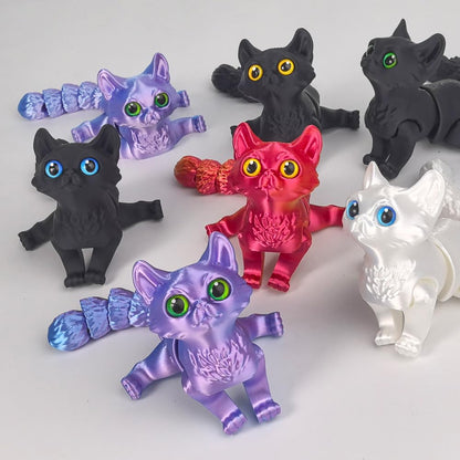 WUQIREN 3D-Printed Cat Toy – Fidget Desk Decor