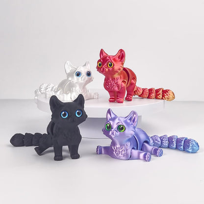 WUQIREN 3D-Printed Cat Toy – Fidget Desk Decor