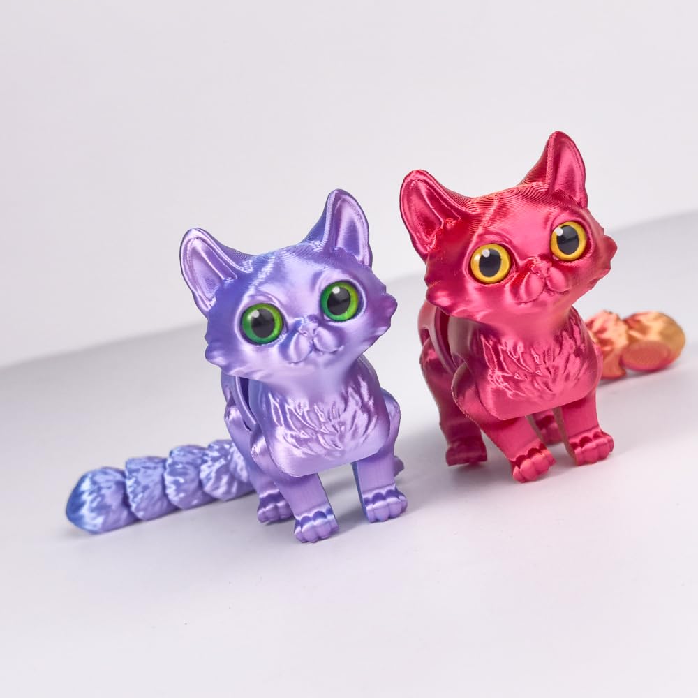 WUQIREN 3D-Printed Cat Toy – Fidget Desk Decor