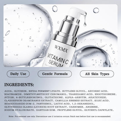 WXMX Super C Serum for Mature Skin | Hydrating Vitamin C + Hyaluronic Acid | 1 fl oz