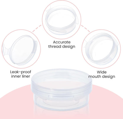 WXOIEOD 50 Pieces Small Sample Containers – 5 g Makeup Jars with Lids, Clear Plastic Bulk