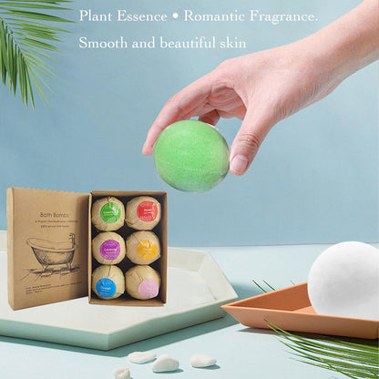 WYNK Bath Bombs Gift Set 6 Pack – Floral Scent, Shea Butter & Non Staining Fizzy Bath Bombs