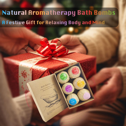WYNK Bath Bombs Gift Set 6 Pack – Floral Scent, Shea Butter & Non Staining Fizzy Bath Bombs