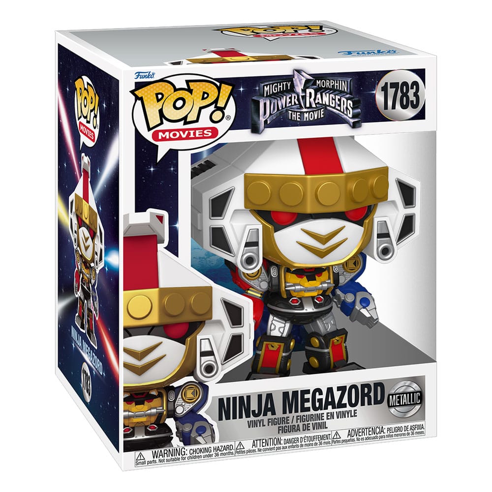 Power Rangers Super Sized Funko POP! Ninja Megazord (Metallic) 15cm