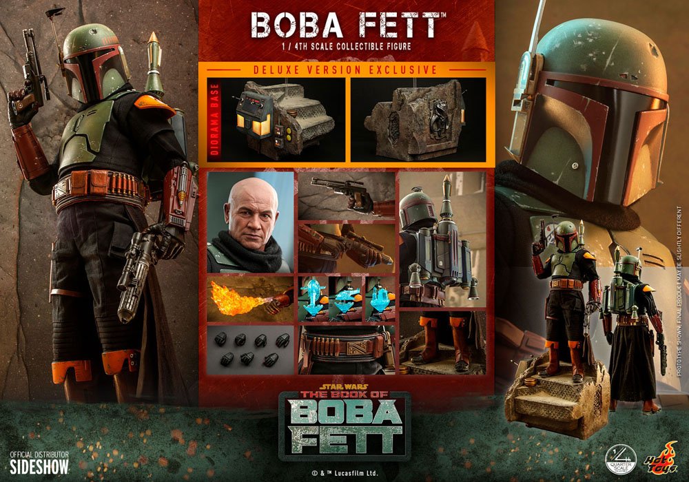 Hot Toys - Star Wars: The Book of Boba Fett Action Figure 1/4 Boba Fett (Deluxe Version) 45cm