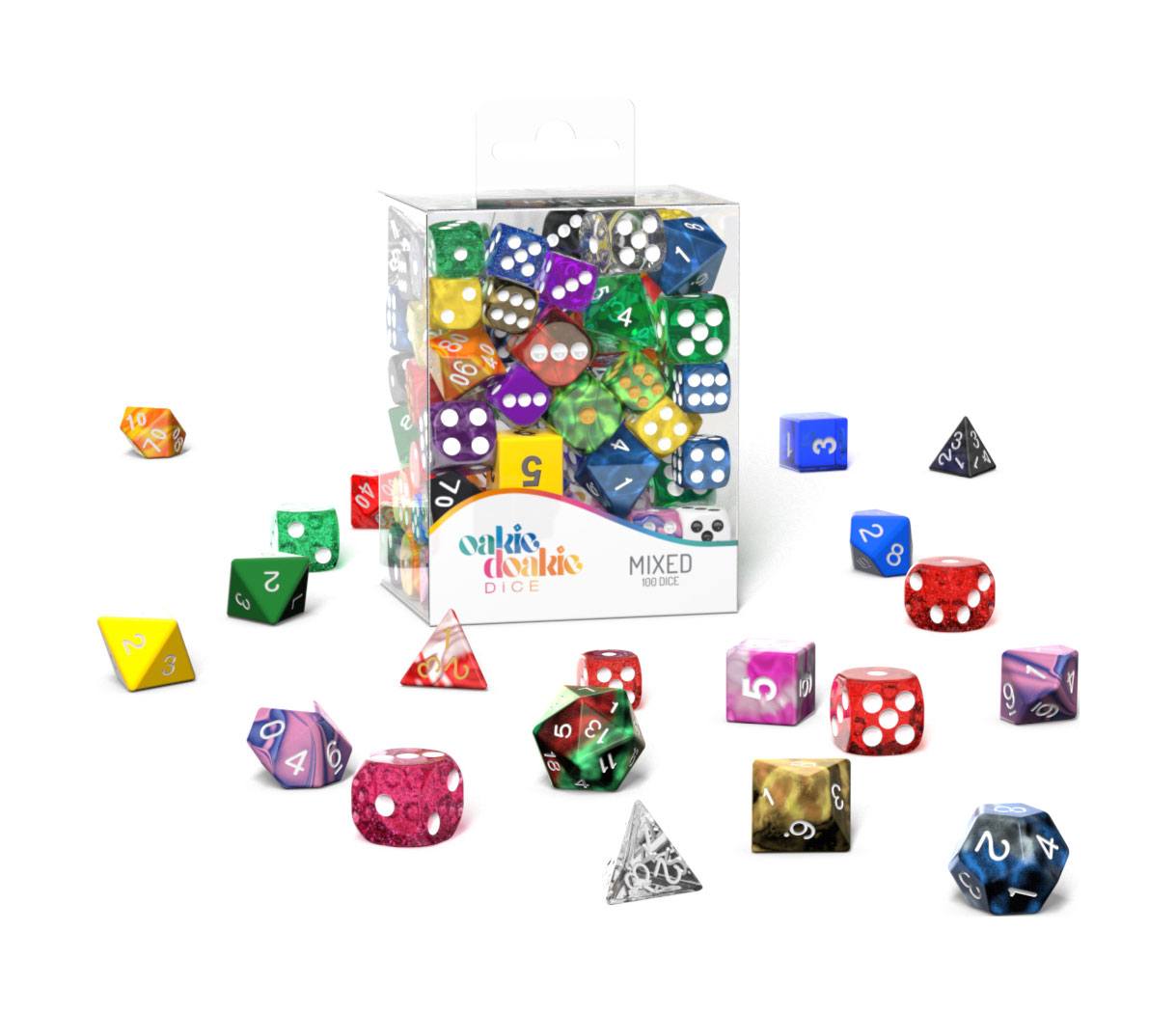 Oakie Doakie Dice RPG-Set, 12 mm, 16mm Mixed (100)