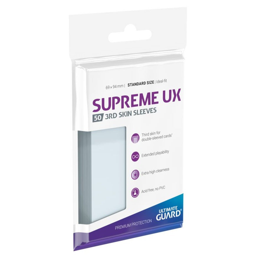 Ultimate Guard Supreme UX 3rd Skin Sleeves Standard Size Transparent (50)