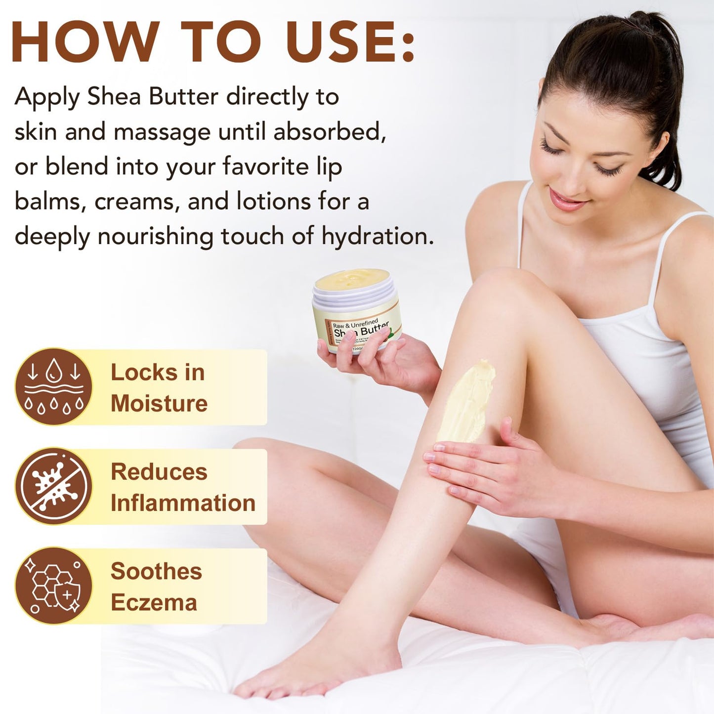Xaarty Shea Butter Hand Cream — Raw Organic, 100% Pure & Natural, 4.2 oz