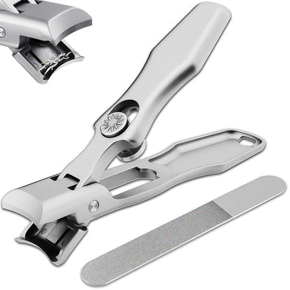 XGIZMOO Nail Clippers for Thick Nails – Large Opening, Long Handle, Heavy-Duty Stainless Steel