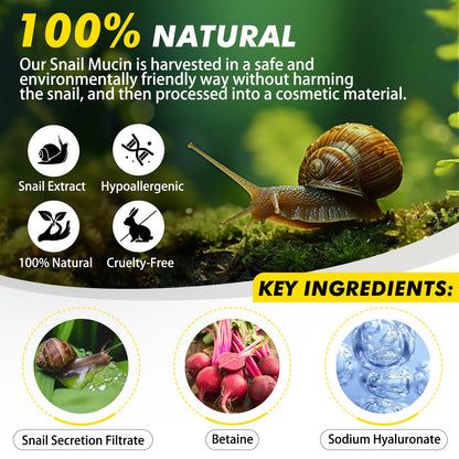 XIAMOFUZHOU Snail Mucin 92% Repair Serum Cream – Hydrating Face Moisturizer
