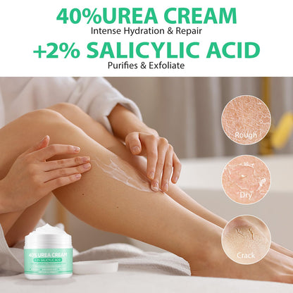 XIAMOFUZHOU Urea Cream 40% for Feet – Deep Foot Moisturizer with Hyaluronic Acid