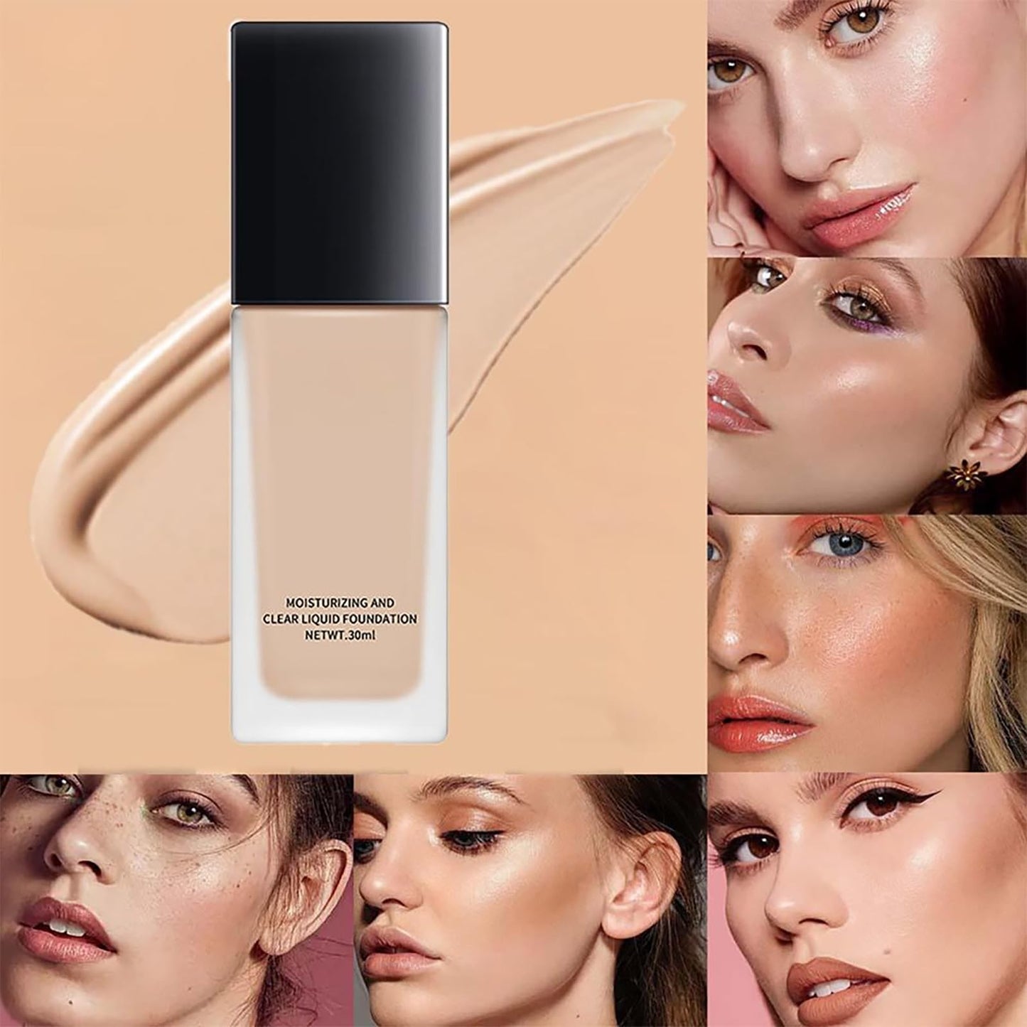 Xianjina CC Cream Foundation for Women Over 60 | Luxury Full Coverage, Soft Matte Nude 30ml