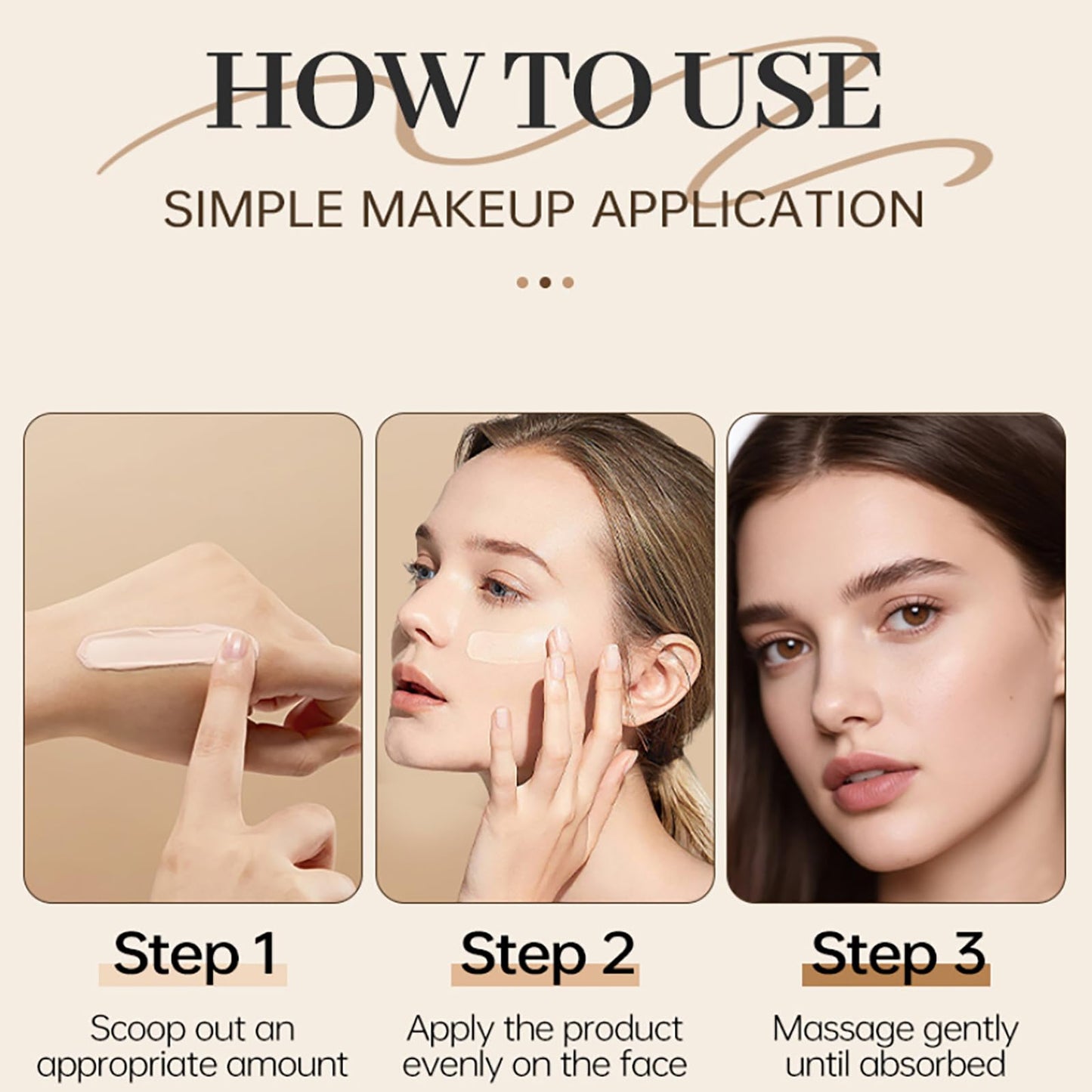 Xianjina CC Cream Foundation for Women Over 60 | Luxury Full Coverage, Soft Matte Nude 30ml