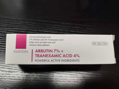 XILRVON Arbutin 7% + Tranexamic Acid 4% Cream with Niacinamide 1% – Dark Spots & Uneven Skin Tone, 1.76 oz