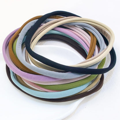 XIMA 13-Piece Nylon Seamless Large Headbands for Women – Elastic Stretch Yoga Hair Wraps