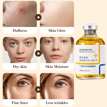 XIRUJNFD Salmon Anti-Wrinkle Serum + Water Light Essence – Hydration, Lifting & Firming (50ml)