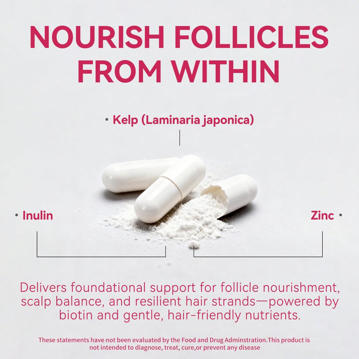 XKQ Hair Growth Supplements for Hair, Skin & Nails – Biotin & Vitamins