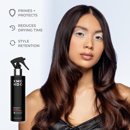 XMONDO Hair Forcefield Heat Shield - Protect Hair Up To 500°F, Fast Dry & Shine