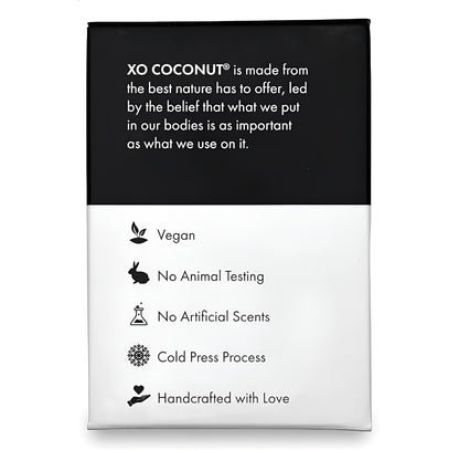 XO COCONUT Coconut Oil Bar Soap - Handcrafted Organic Vegan with Eucalyptus, 2 Bars (4 oz each)