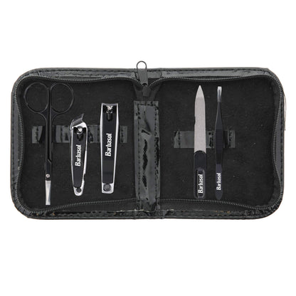 XTREME Barbasol 6-Piece Nail Grooming Set with Travel Case – Black