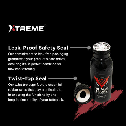 XTREME Tattoo Ink Ferrari Red 2oz – Versatile, Water-Based, Acrylic-Free for Precision
