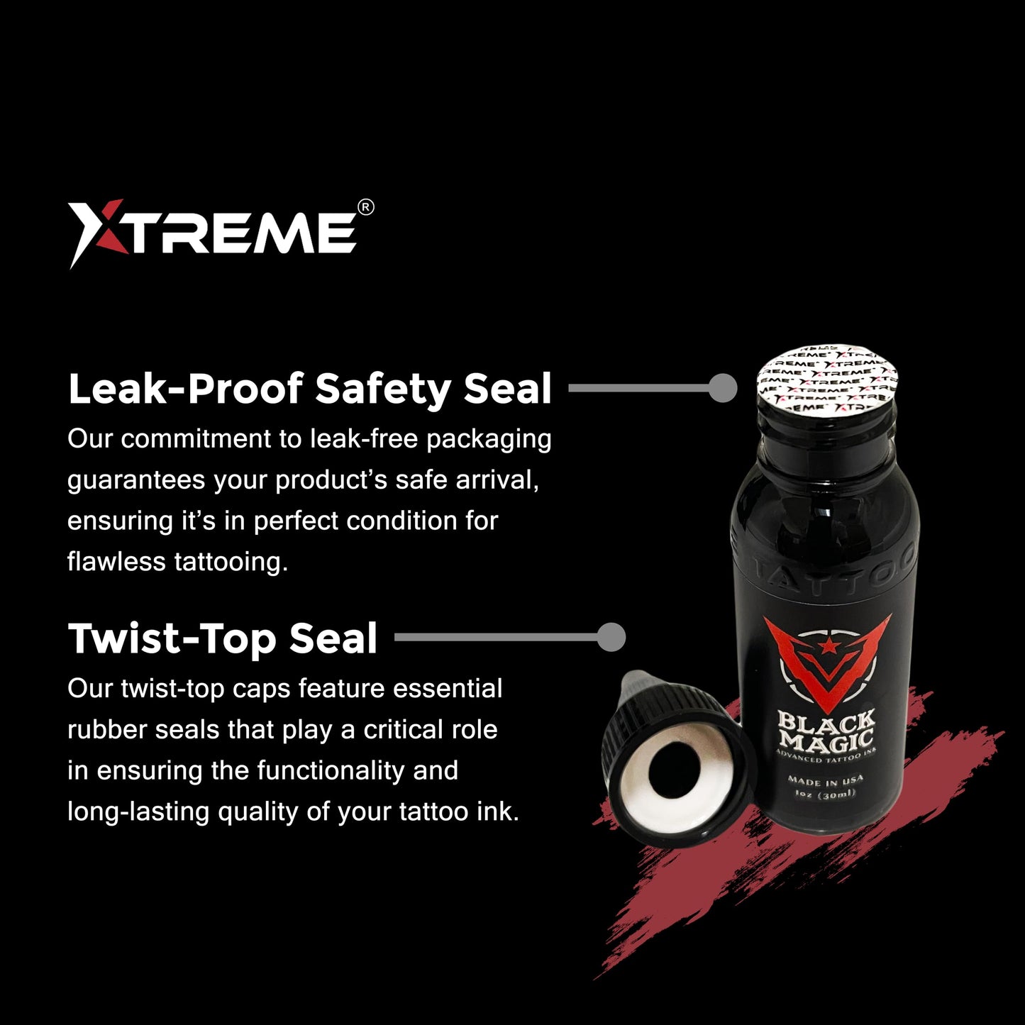 XTREME Tattoo Ink Wetting Solution – Sterile, Vegan, Water-Based, Acrylic-Free (12 oz)