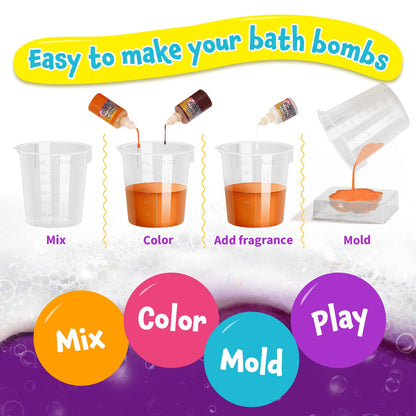 XX Bath Bombs Science Lab Kit — Create 10 Fizzy Bombs | STEM Craft Gift for Girls Aged 8-12