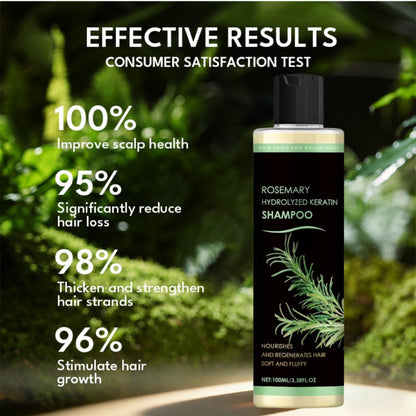 XYFSZDQJZHG Rosemary Hair Growth Shampoo – Keratin + Rosemary Oil for Thinning Hair (2 Pcs)