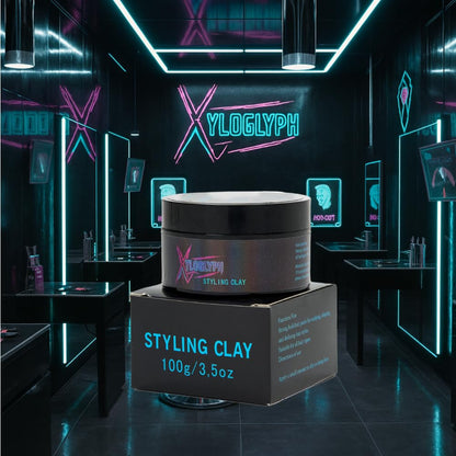 Xyloglyph Men's Hair Paste - Strong Hold, Matte Finish | Texturizing Styling Clay for Men - 100g