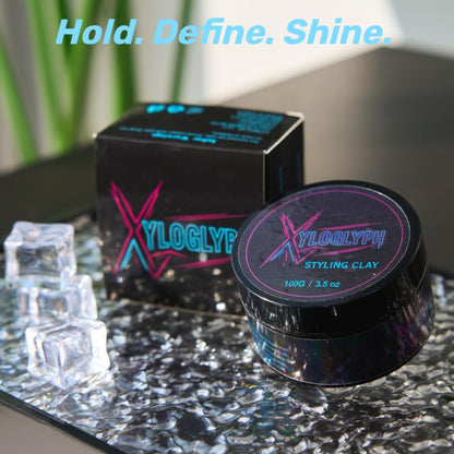 Xyloglyph Men's Hair Paste - Strong Hold, Matte Finish | Texturizing Styling Clay for Men - 100g