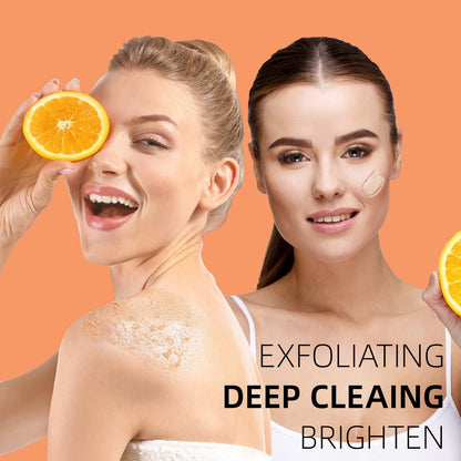 YAFUSIPE Gommage Visage Vitamin C et Retinol – Exfoliant Doux 3,5 oz