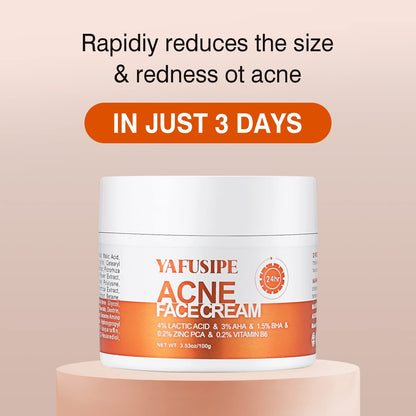YAFUSIPE Acne Treatment Cream for Cystic Breakouts – Gentle, All-Skin-Types Formula