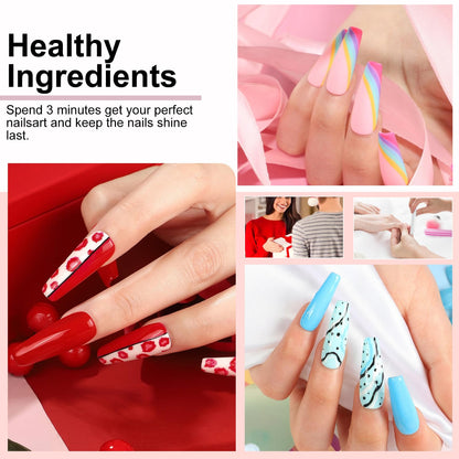 YALSYINY Gel Nail Polish Kit with UV Lamp and Drill Starter – 36 Colors