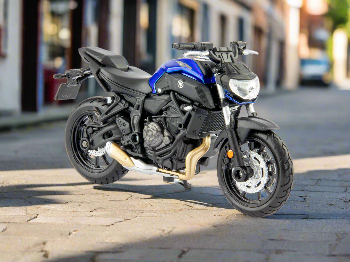 Yamaha MT07 2018 blue - 1:18 Scale Motorbike Model