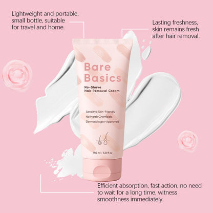 YAMFIUY Bare Basics No Shave Hair Removal Cream – Gentle, Long-Lasting Smoothness for Sensitive Skin