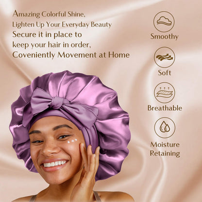 YANIBEST Adjustable Satin Bonnet for Sleeping Women | Double Layer Hair Protection