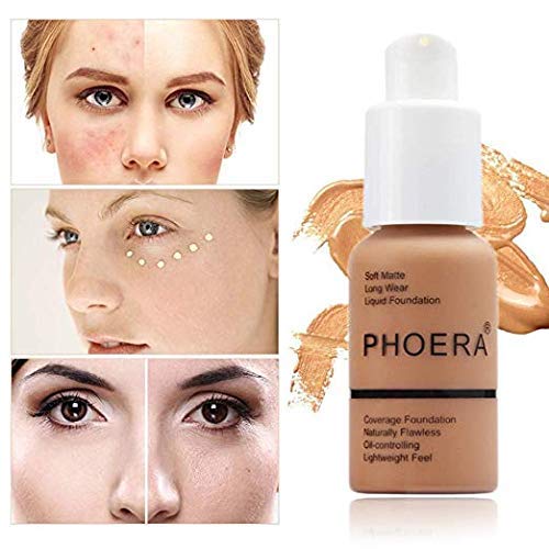 Yaper PHOERA Foundation 102 Nude – Flawless Soft Matte Oil-Control Full Coverage
