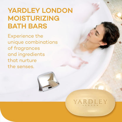 Yardley London Moisturizing Bar – Oatmeal & Almond, Natural Oats (4.0 oz) Pack of 6